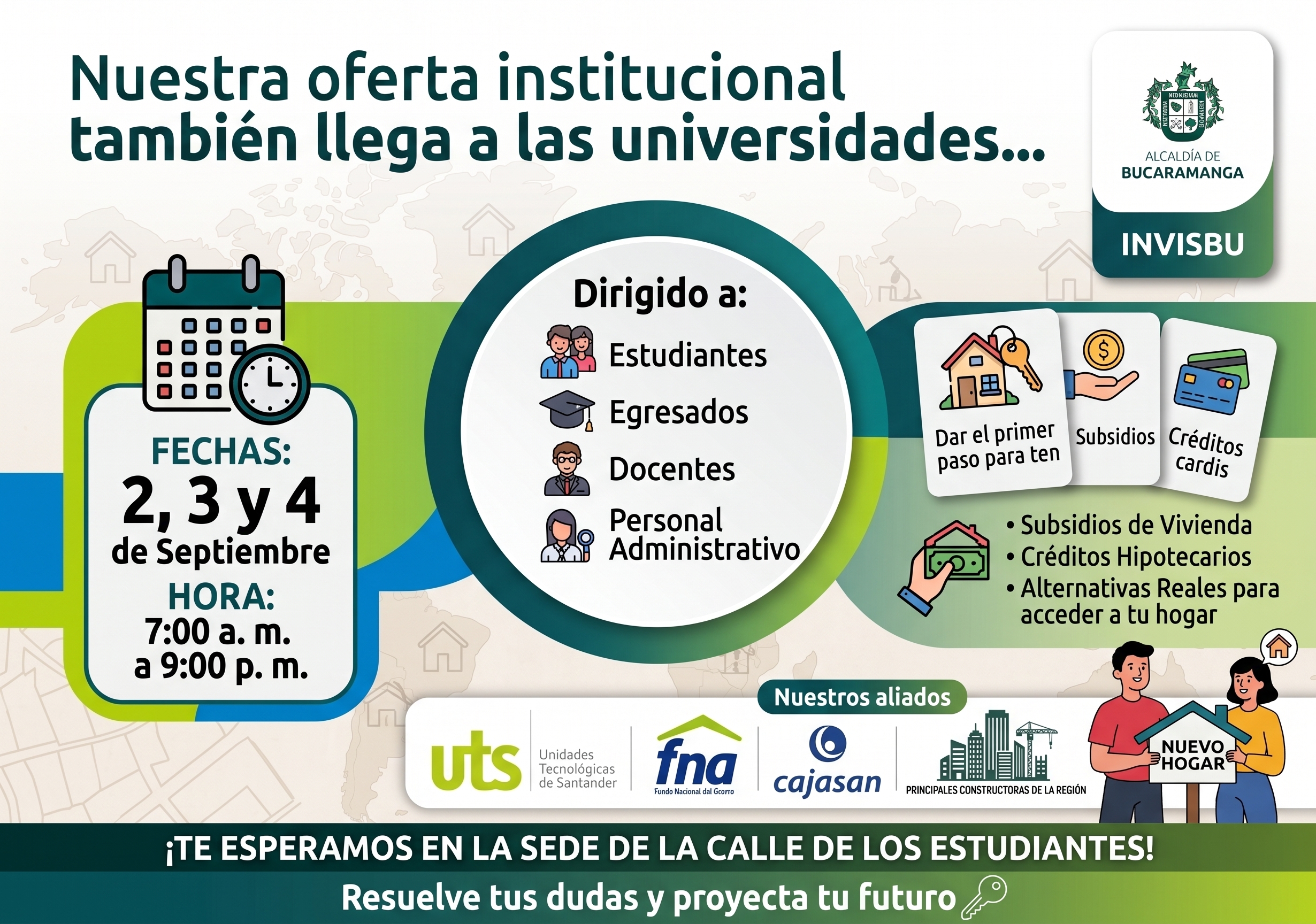 Feria de Vivienda INVISBU en las Unidades Tecnológicas de Santander (UTS)